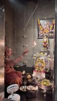 Mahamangalarati at  Shrimat Pandurangashram Swamiji Sannidhi and Paduka pujan